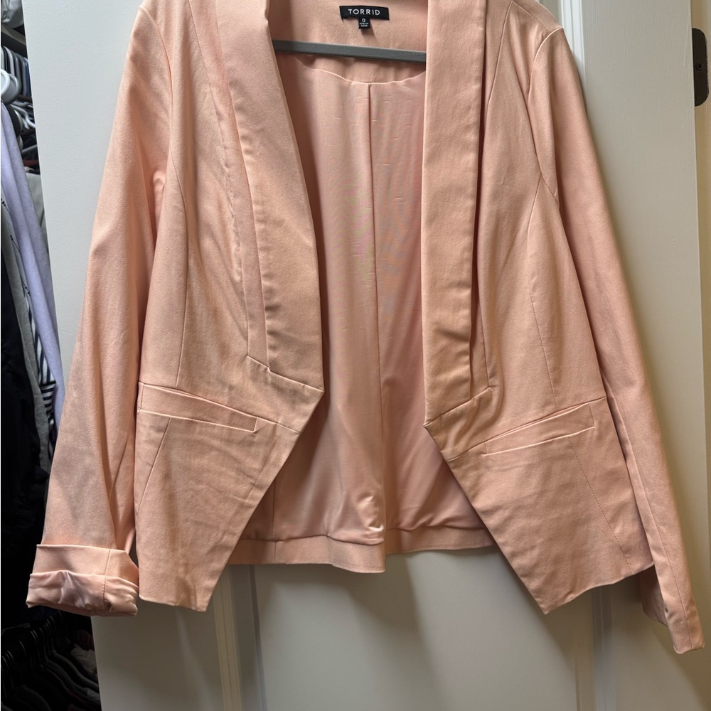 Torrid Peach Blazer Size 0